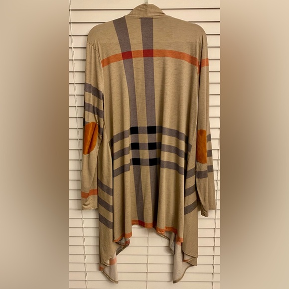 Chic Soul - Plaid Open Front Cardigan - Picture 4 of 4